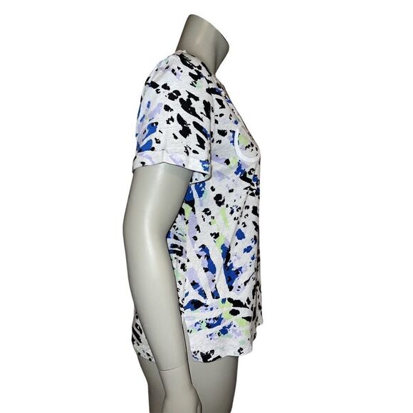 Calvin Klein Performance Gray Multicolor Leopard Print Logo T-Shirt Medium NWT - Picture 5 of 6